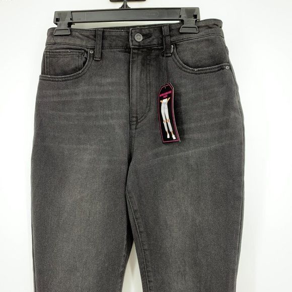 Womens NOBO No Boundries Black Super High Rise Jeans Sz 7 2068 Distress NWT - Picture 8 of 8